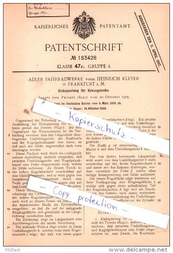 Original patent adler - ,