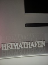 Heimathafen Wand Oder Wohnzimmer Deko Aus Holz In Weiß! Holz Deko