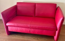 %% Abverkauf: Luxus Design Leder Sofa v. KOINOR in Rot, NP€2200 - Top!