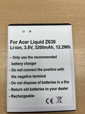 Akku für Acer Liquid Z630 Li-ion 3,8V 3200mAh 12.2Wh 7,1x9,2x0,4cm Smartphone