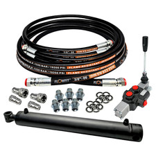 Holzspalter Set mit Einer Doppelt Wirkendes Hydraulische Hebelventil 7.7 Zu 22.5