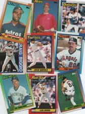 1990 Topps Baseball Cards 1 -