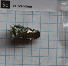 Destilliertes Scandium Metall 99,9% #15 6,75 Gramm Element 21