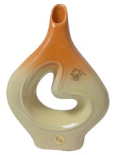 Abt Design Vase Keramik Modern Abstrakt Geschwungen Orange 33x21cm
