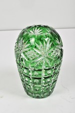 Kristallglas Vase Grün