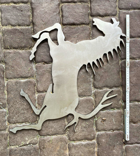 Metall wanddeko pferd - wanddeko, aus