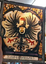 Bleiverglasung – Reichsadler, ca. 27 × 21 cm