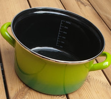 Emaille-Topf, Schmortopf, 3 Liter, von Casa Royal, grün