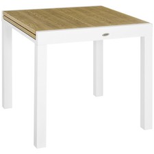 Gartentisch, Ausziehbarer Esstisch für Garten, Terrassentisch für 6 Personen