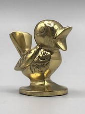 Messing Vergoldet Vogel Spatz