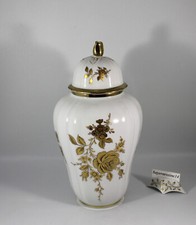 Wunsiedel Retsch Bavaria Porzellan - Deckelvase 28 cm. Goldene Blumen