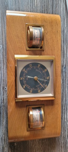 Wetterstation auf holz - auf,
