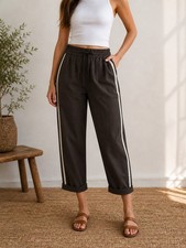 Opus Melosa Pin Hose Khaki