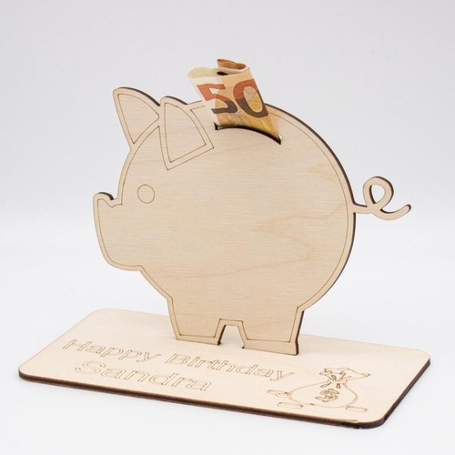 Geldgeschenk sparschwein aus - -,