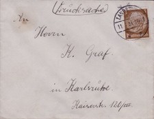 (954) DEUTSCHES REICH Drucksache EF LANDSTUHL - Karlsruhe