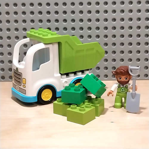 Lego duplo lkw weiss grün - lego,