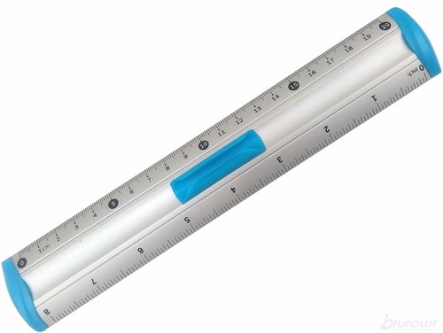 Aluminium lineal blau - aluminium-lineal, cm