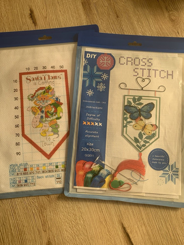 Diy kreuzstich stickpackung - 2x,