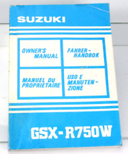 Suzuki GSX-R 750 W GSX-R750W Betriebsanleitung Fahrerhandbuch N