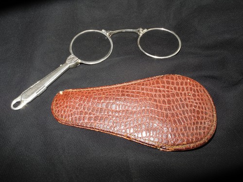Stielbrille lorgnette mit - stielbrille,,