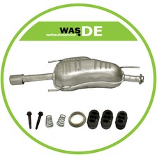 Auspuff Endschalldämpfer Opel Astra G Cabrio & Coupe 1.6 1.8 16V + Anbaukit