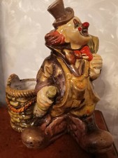 Spardose Clown Figur aus Ton
