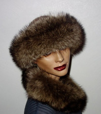 Waschbär Pelz Stirnband Echt