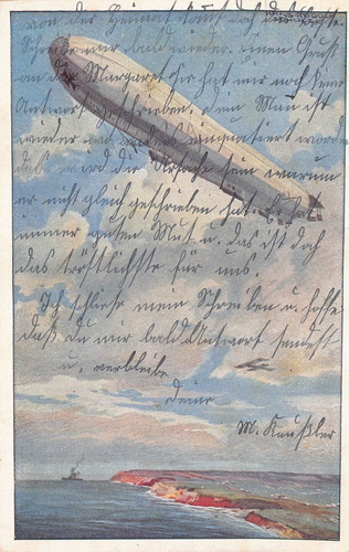 Postkarte luftschiff - ak,