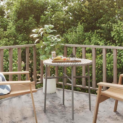 Beistelltisch grau poly - beistelltisch, cm