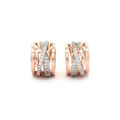 Paar creolen rosegold coro - creolen, al
