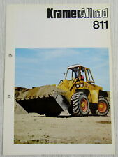 Prospekt Technische Daten Kramer Allrad 811 Schaufellader Radlader Okt. 1978
