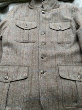 Hackett London Alligator 100% Harris Tweed Jacke Size M