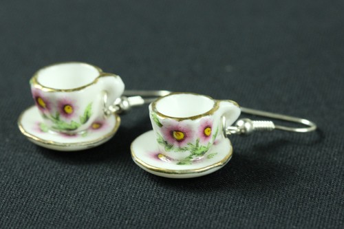 Tassen ohrringe teetasse - tassen,