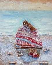 Winterromantik Ölmalerei