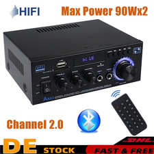 Bluetooth Receiver Stereo Verstärker Audio Empfänger Amplifier USB Music Player