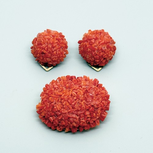 Korallen set brosche - set, &