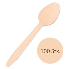 100x Holzlöffel Birkenholz