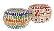 2  handgearbeitete Glas Mosaik