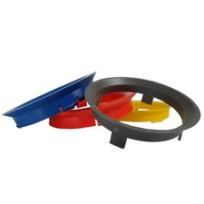 4 Enzo Felgen Zentrierringe 60,1 - 54,1mm für FIAT 124 Spider.