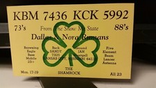 CB radio QSL postcard KBM-7436
