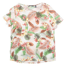 Damen Bedrucktes Top Weiß