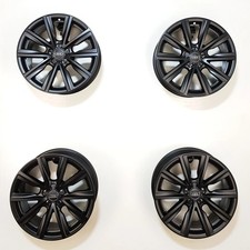 Original Alufelgen 17 Zoll Audi 10-Speichen Schwarz matt 8X0601025 + Nabendeckel