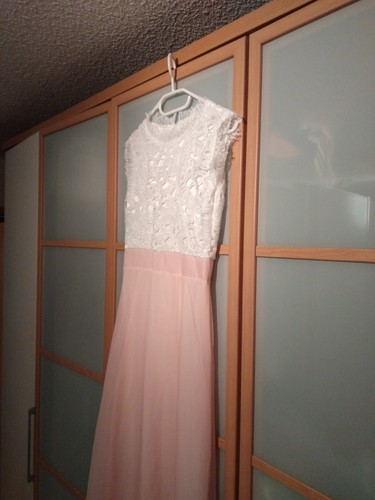 Brautjungfernkleid rosa weiße