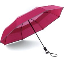 Windsicherer Schirm mit LED, 2farb. Rot,Solutions