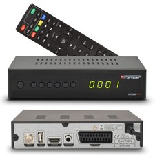 OPTICUM AX300 HDTV Digital SAT Receiver HD HDMI Kabel Empfänger USB PVR Aufnahme