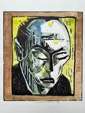Max Kaus. Grüner Kopf. Orig