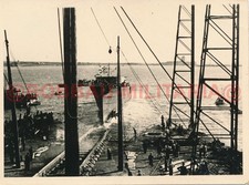 H159 Foto Italien Genua Kriegsmarine Stapellauf Schnelles Geleitboot SG-15