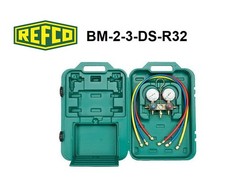 REFCO 2-Wege Manometer/Monteurhilfe BM2-3-DS-R32 inkl. Füllschlauch-Set