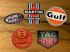 5x Rally Aufkleber Martini Retro Vintage Oldtimer Rennsport Racing V8 #660