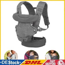 4 in 1 Ergonomische Babyträger Kindertrage Bauchtrage Baumwolle Rückentrage GRAU